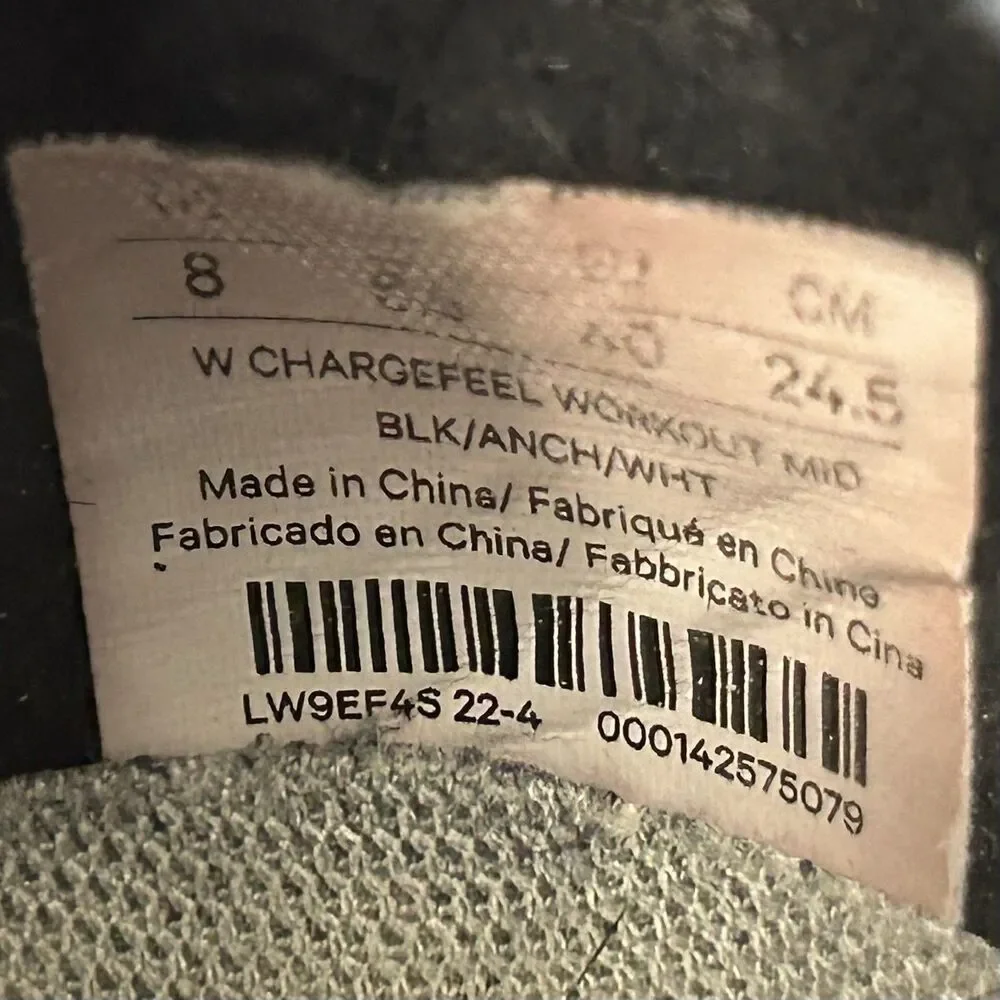 Lululemon Chargefeel Workout Mid Women’s Sz 8 Black Athletic Running Shoes Used